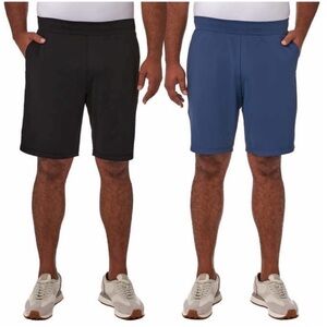 NWT 32 Degrees Men Short, 2-pack - Blue / Black - comfy casual summer